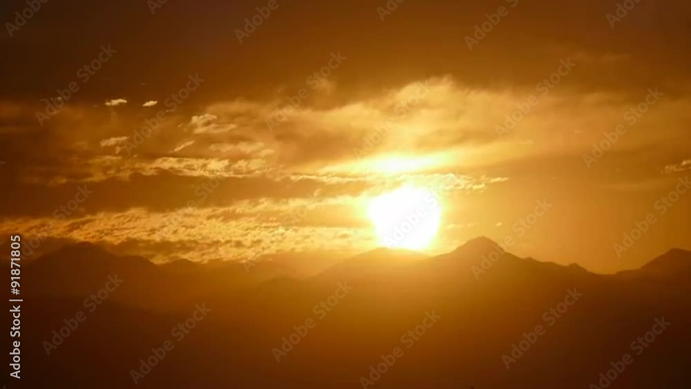 San Gabriel Mountains National Monument Sunrise Clouds Time Lapse Telephoto San Gabriel Mountains National Monument Sunrise Clouds Time Lapse Telephoto