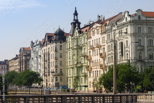 the historic banks of the Vltava