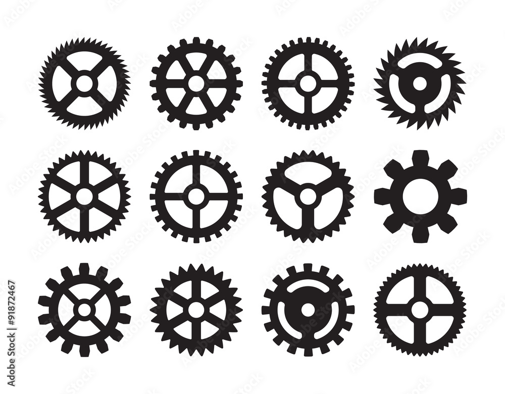 Set of the gears Set of the gears