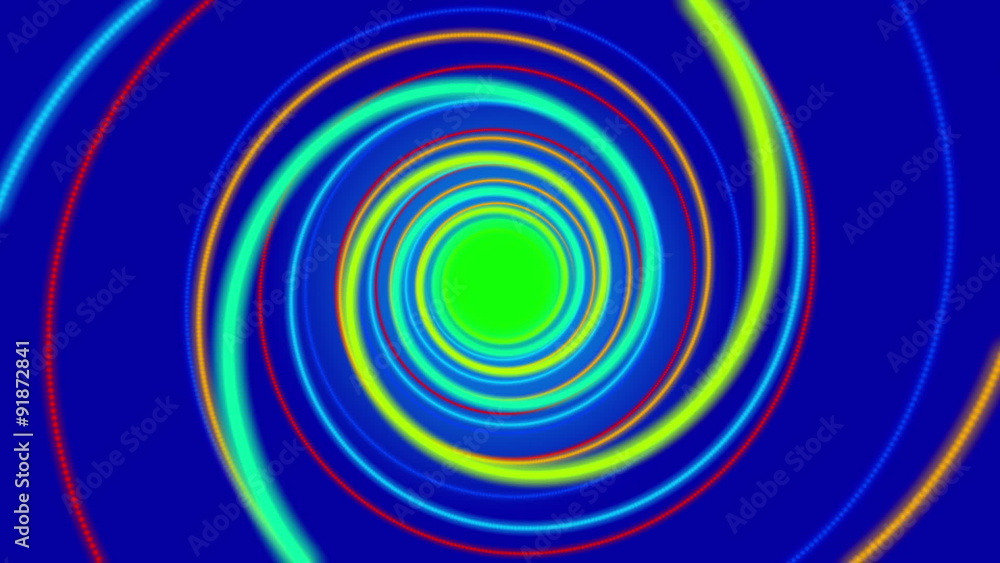 blue abstract background, spiral light, loop blue abstract background, spiral light, loop