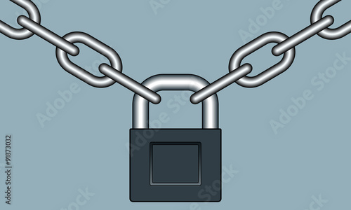 Lock and chain