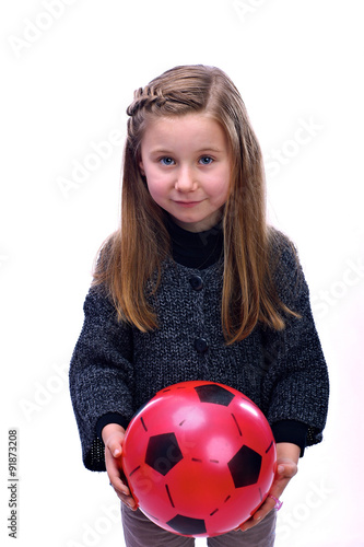 the girl with a ball