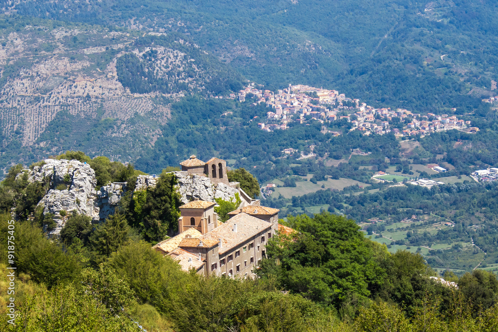 The sanctuary of Mentorella, Italy
