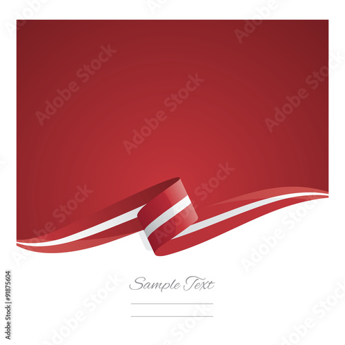 New abstract Latvia flag ribbon
