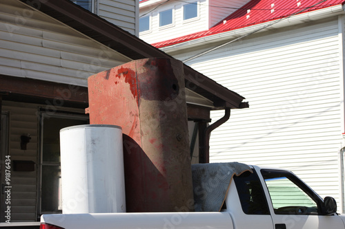 Heavy load of scrap metal for recycling