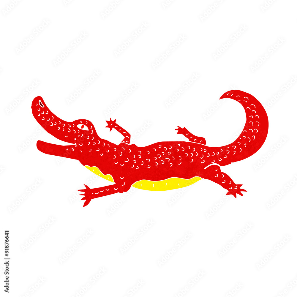 Fototapeta premium cartoon crocodile
