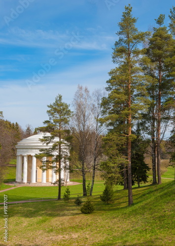 White Pavilion in the Pavlovsk Park in St. Petersburg © allegro60