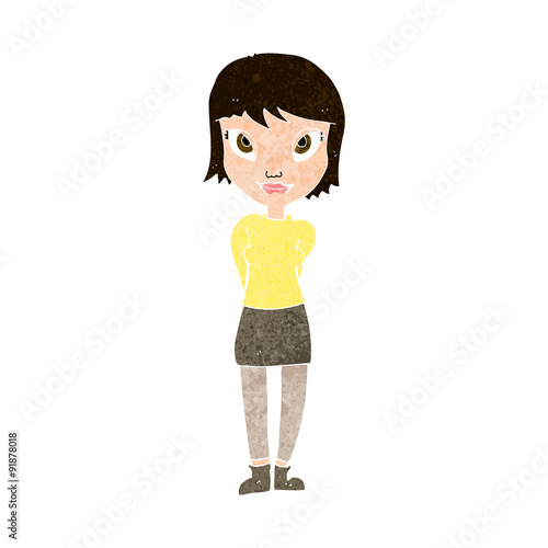cartoon pretty girl