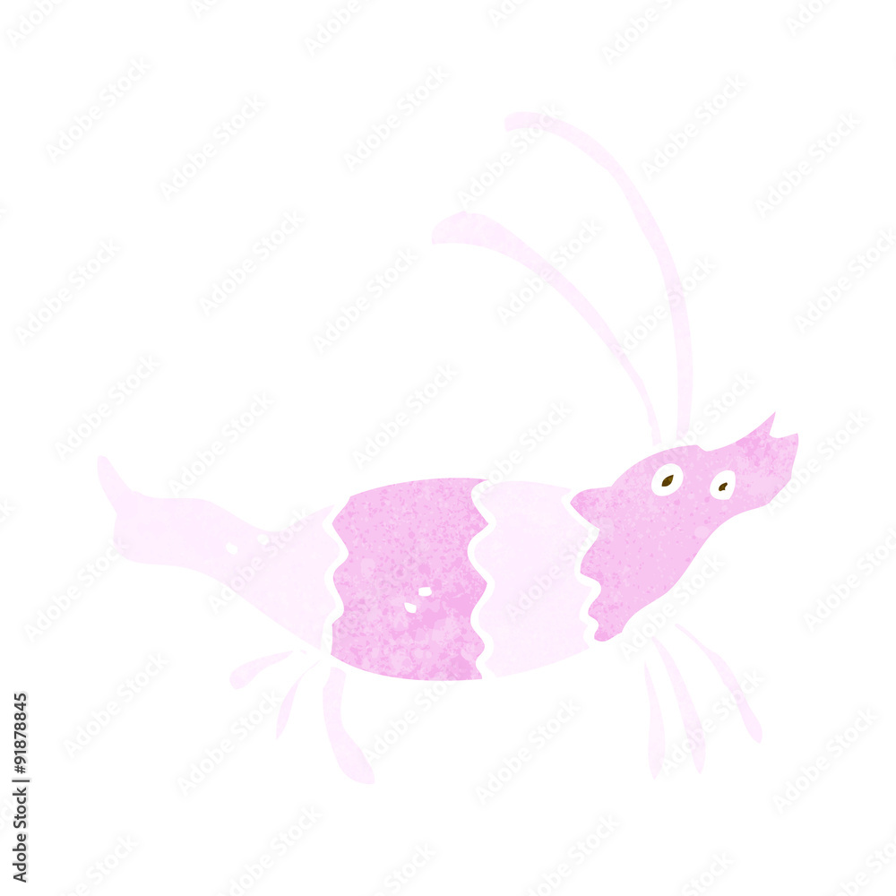 Obraz premium cartoon shrimp