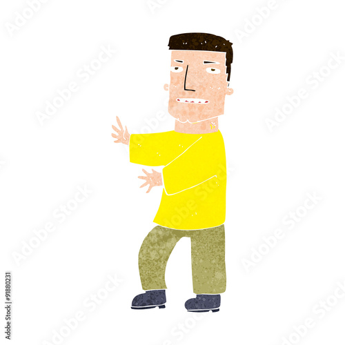 cartoon man gesturing