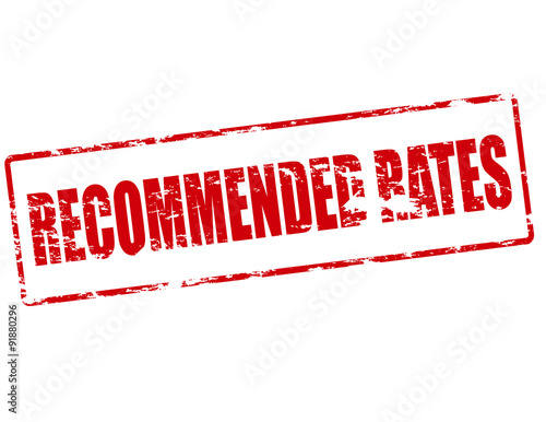 Recommended rates