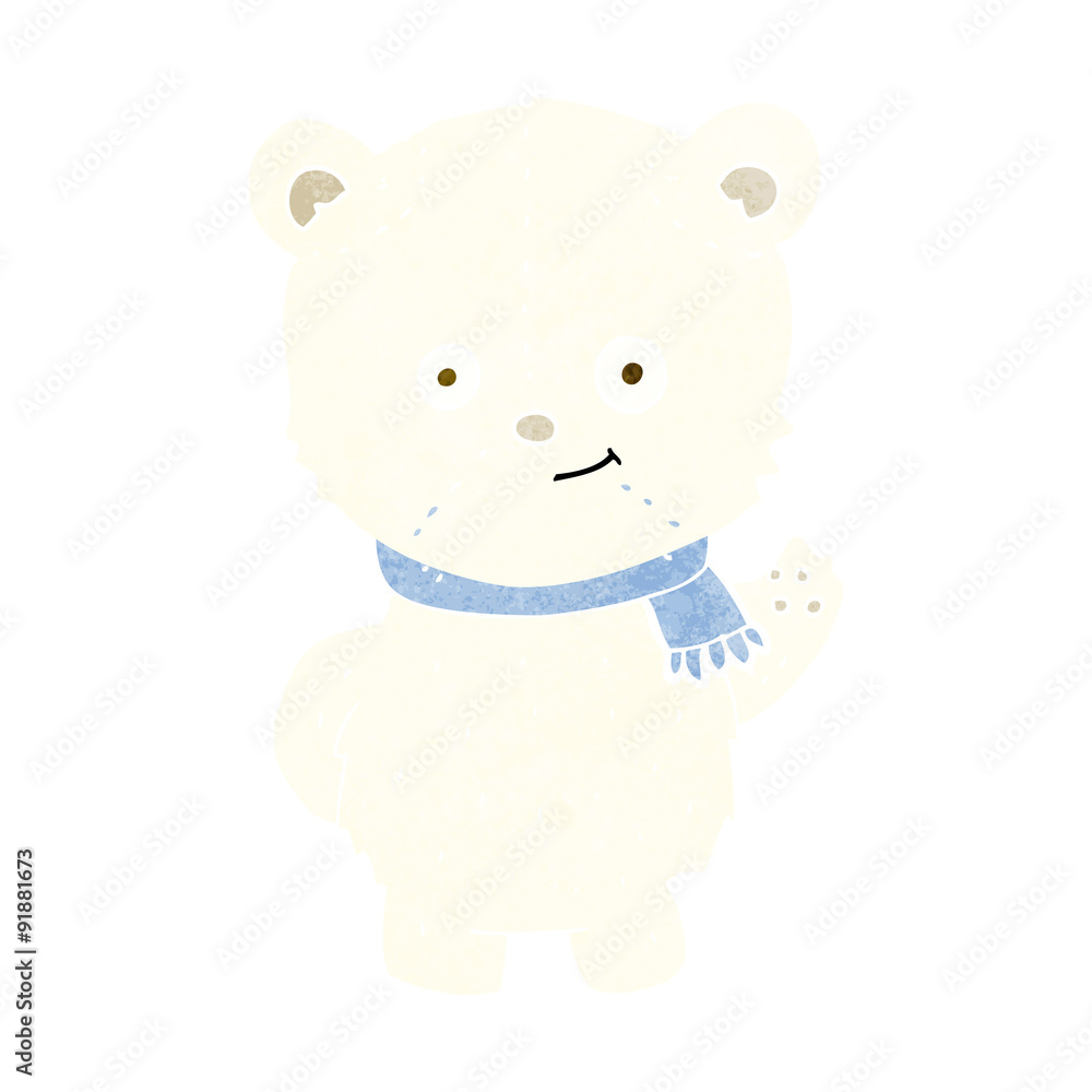 Fototapeta premium cute cartoon polar bear