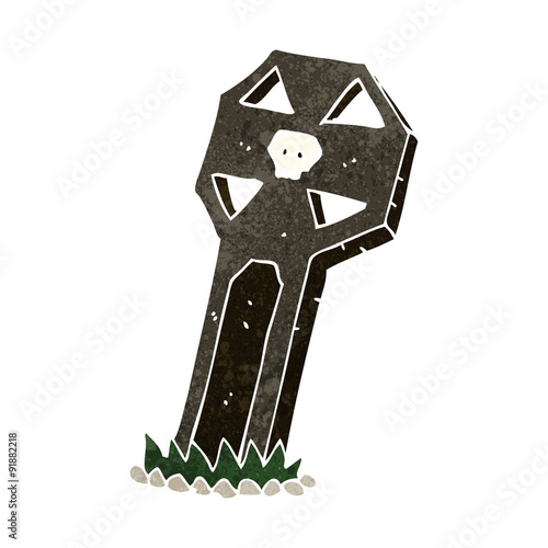cartoon spooky grave