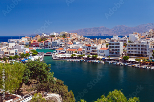 Fototapeta Naklejka Na Ścianę i Meble -  Agios Nikolaos City, Crete, Greece