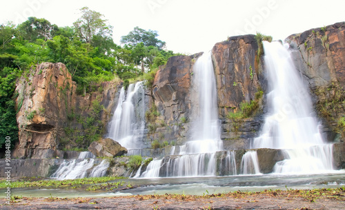 The big Pongour waterfall near Dalat city  Vietnam