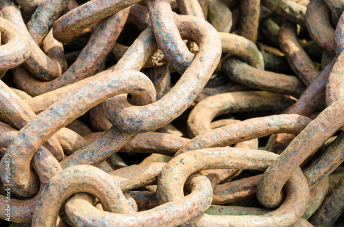 Large rusty chain