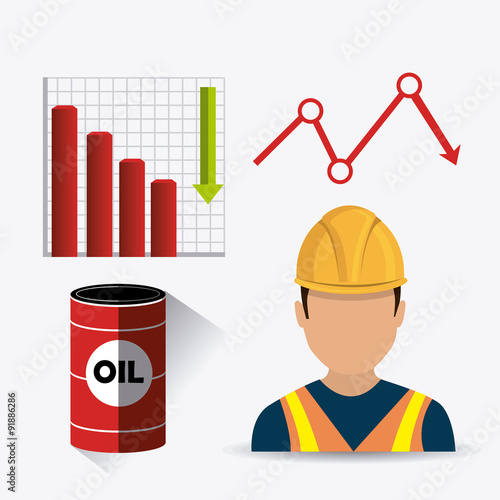 Petroleum and oil industry infographic design