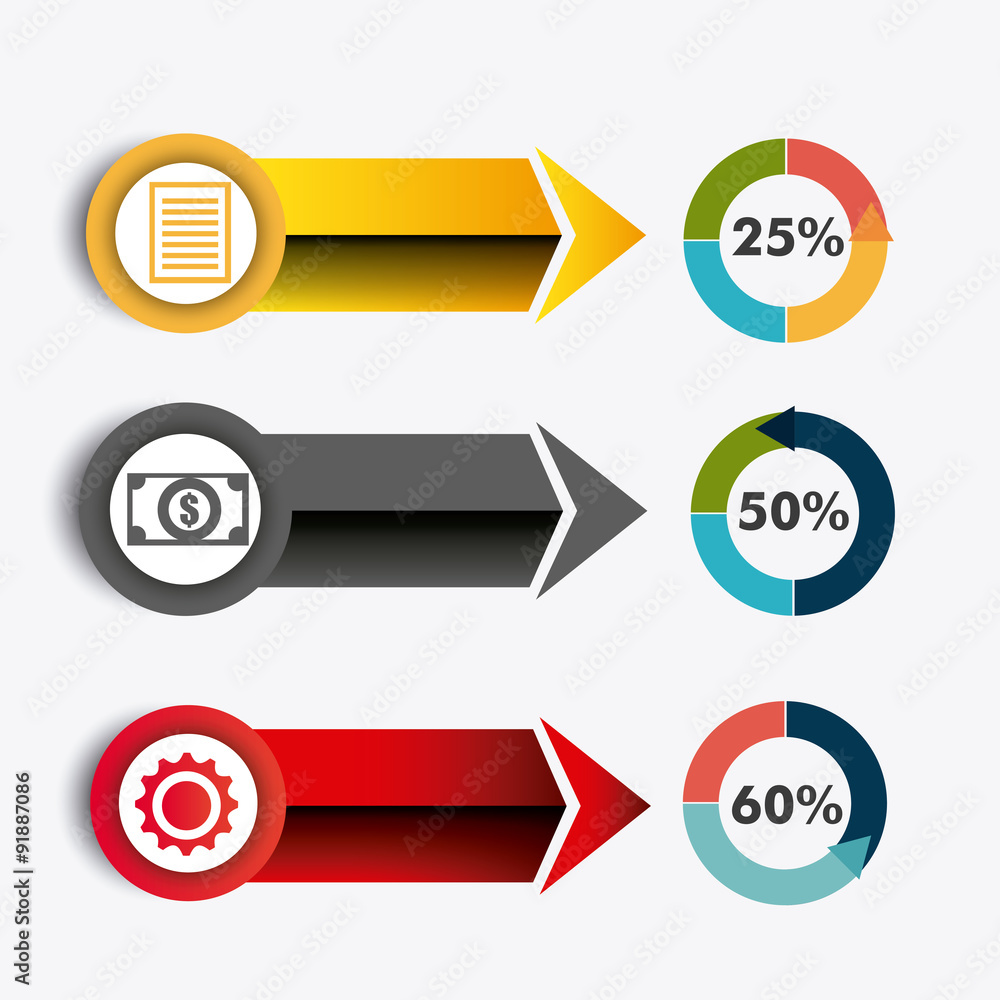 World connections and business infographic World connections and business infographic