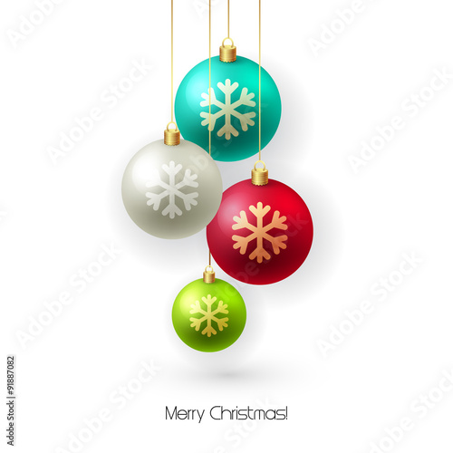 Christmas background Vector illustration.