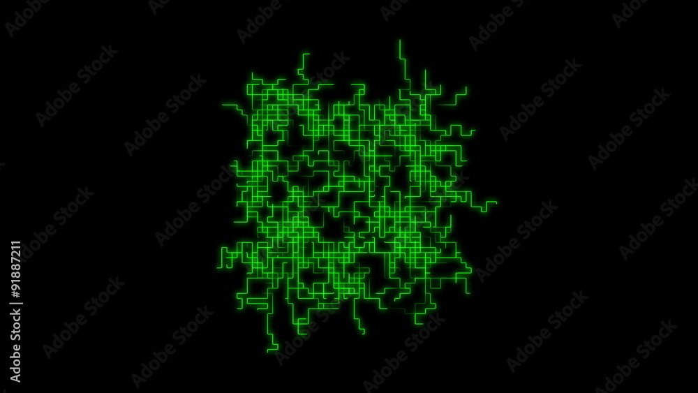 Grid 3022: A green complex grid formation (Loop). Grid 3022: A green complex grid formation (Loop).