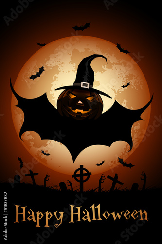Grunge Halloween Party Background