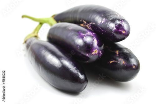 Wallpaper Mural Brinjal Vegetable on white background Torontodigital.ca