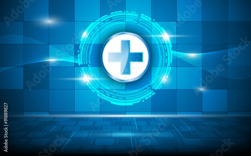 vector abstract medical innovation concept background