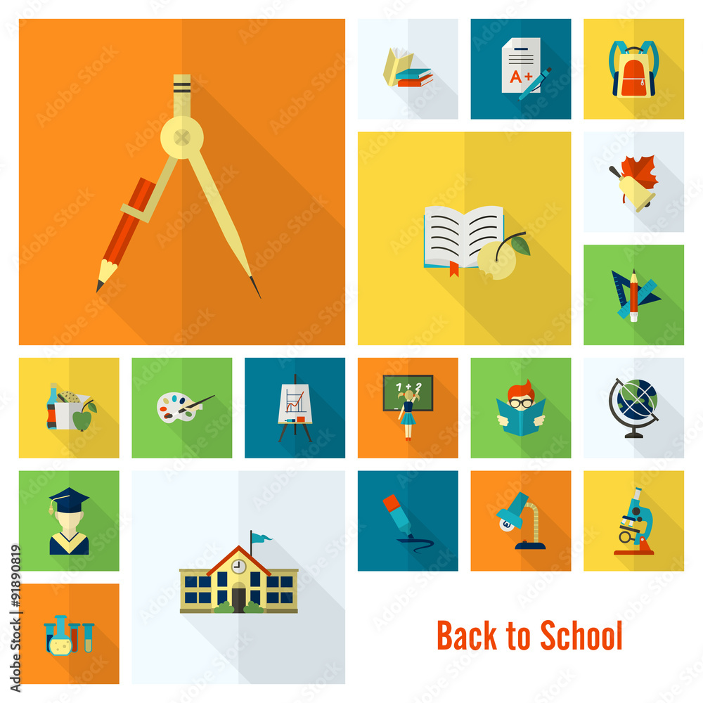 School and Education Icons School and Education Icons