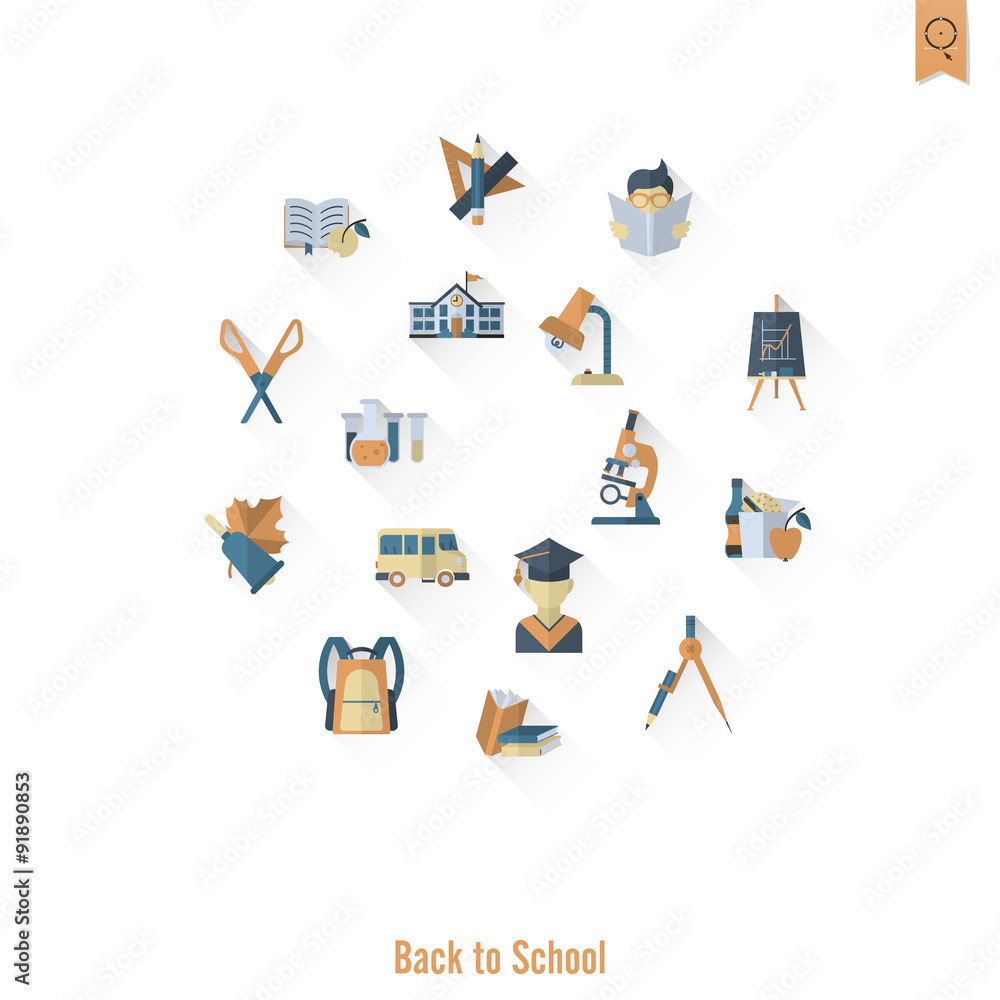 School and Education Icons School and Education Icons