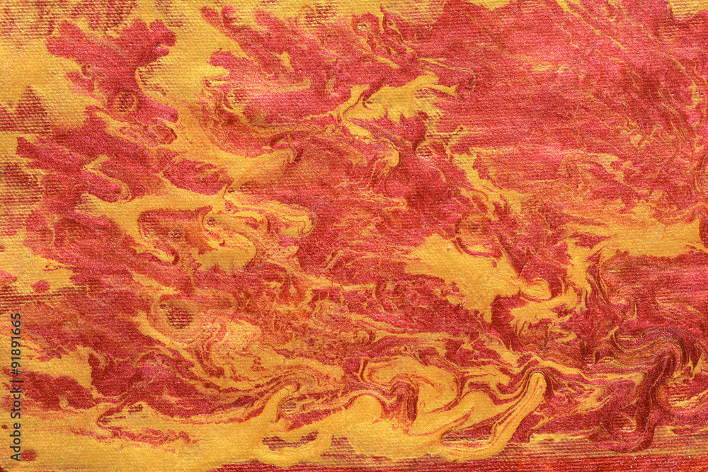 Abstract background. Ink marble texture. Painting in gold, copper, gold leaf and metallic powder. Abstract background. Ink marble texture. Painting in gold, copper, gold leaf and metallic powder.