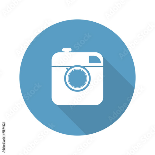 Vintage photo camera icon