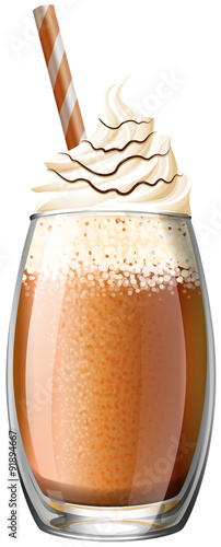 Smoothie with whipped cream