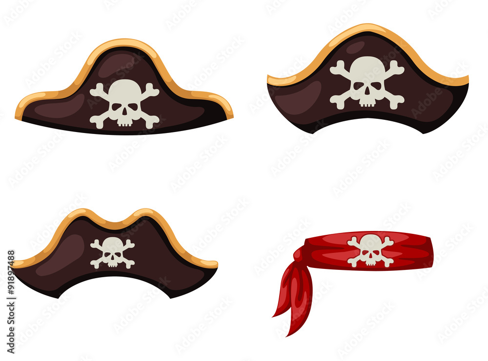 Naklejka premium pirate hat