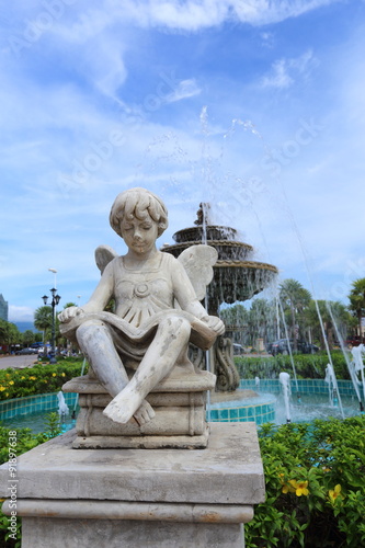 Children statue with wings in Verona Thailand