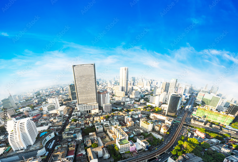 Fototapeta premium Beautiful city skyline