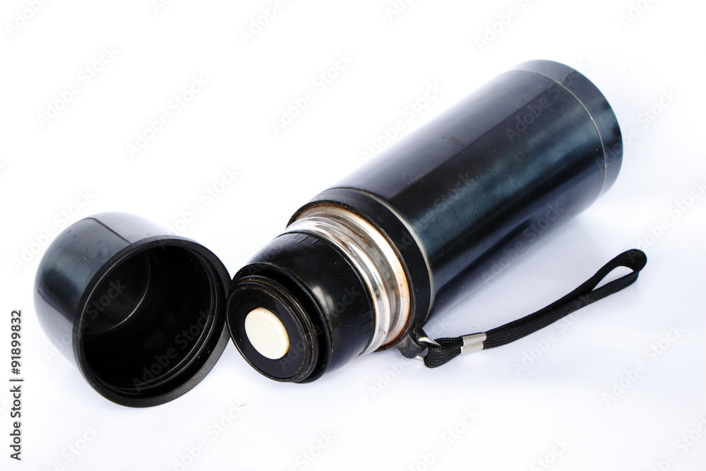 Close-up vacuum bottle isolated on white background Close-up vacuum bottle isolated on white background