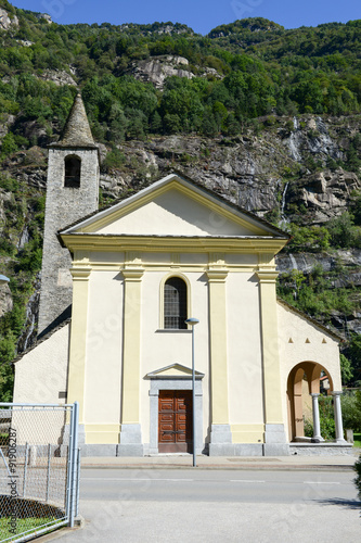 Church Santi Innocenti at Pollegio on  Leventina valley photo