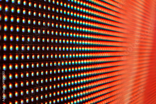 Bright red colored LED smd screen grid