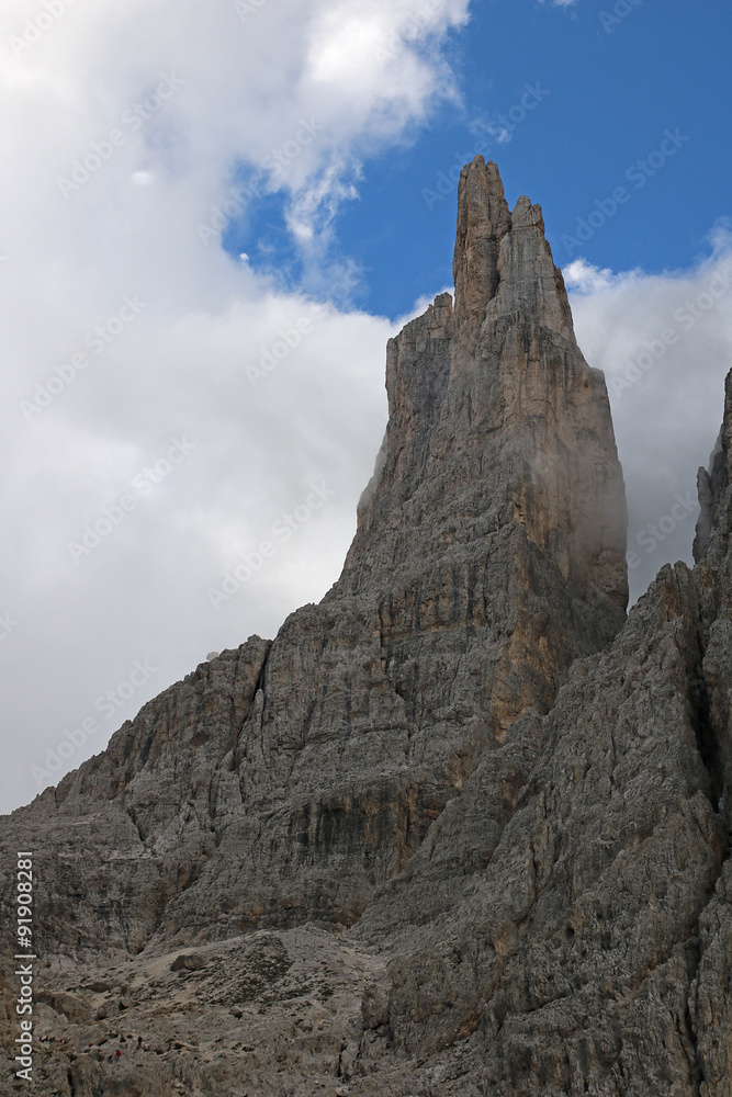 Fototapeta premium Vajolettürme, Rosengarten, Südtirol