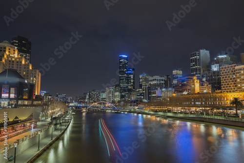 Australia, Melbourne city at Night. © swasdee