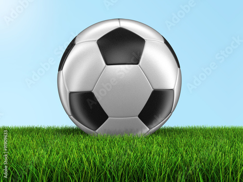 Soccer football. Image with clipping path