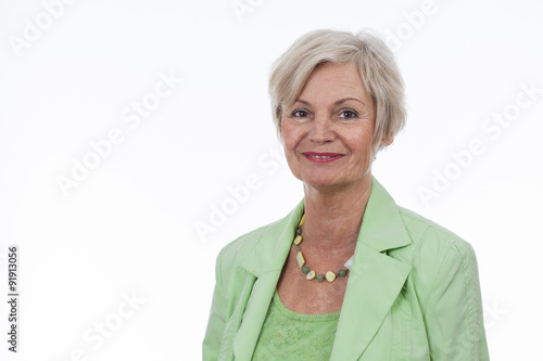 confident neat senior woman various situations at home