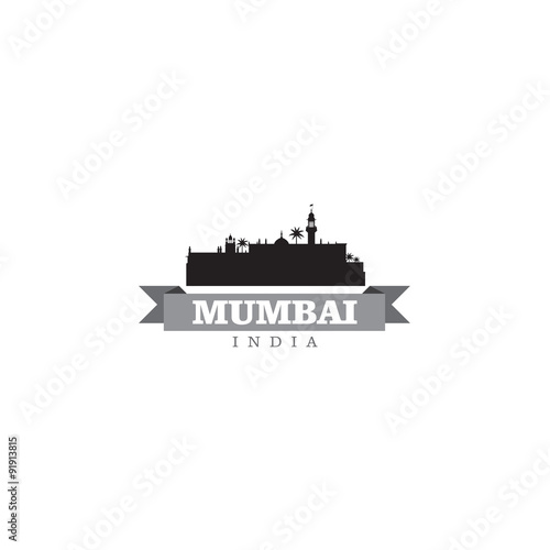 Mumbai India city symbol vector illustration
