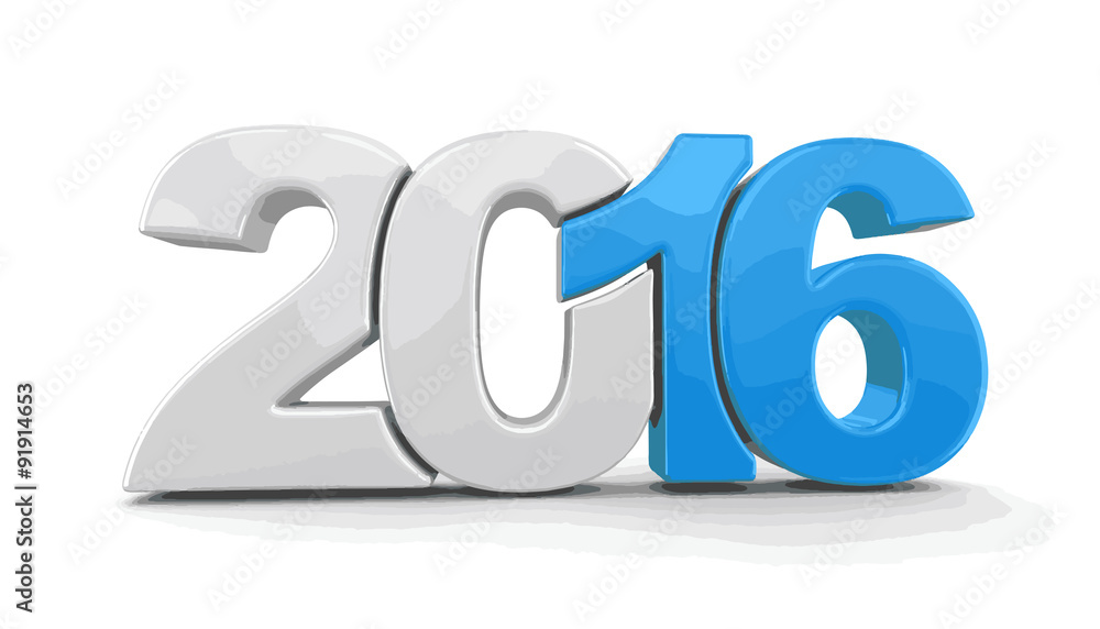 New Year 2016  - obrazy, fototapety, plakaty 