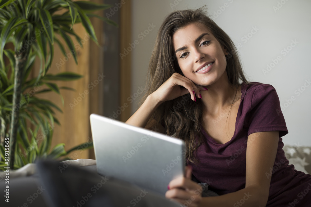 Busy at home working on computer Busy at home working on computer