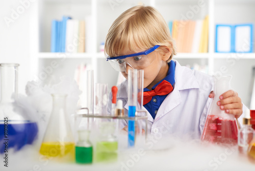 Shocked little chemist