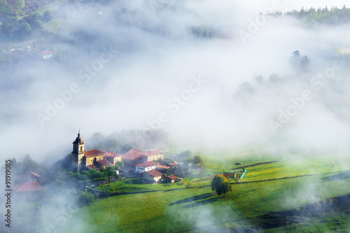 Uribarri village in Aramaio valley photo