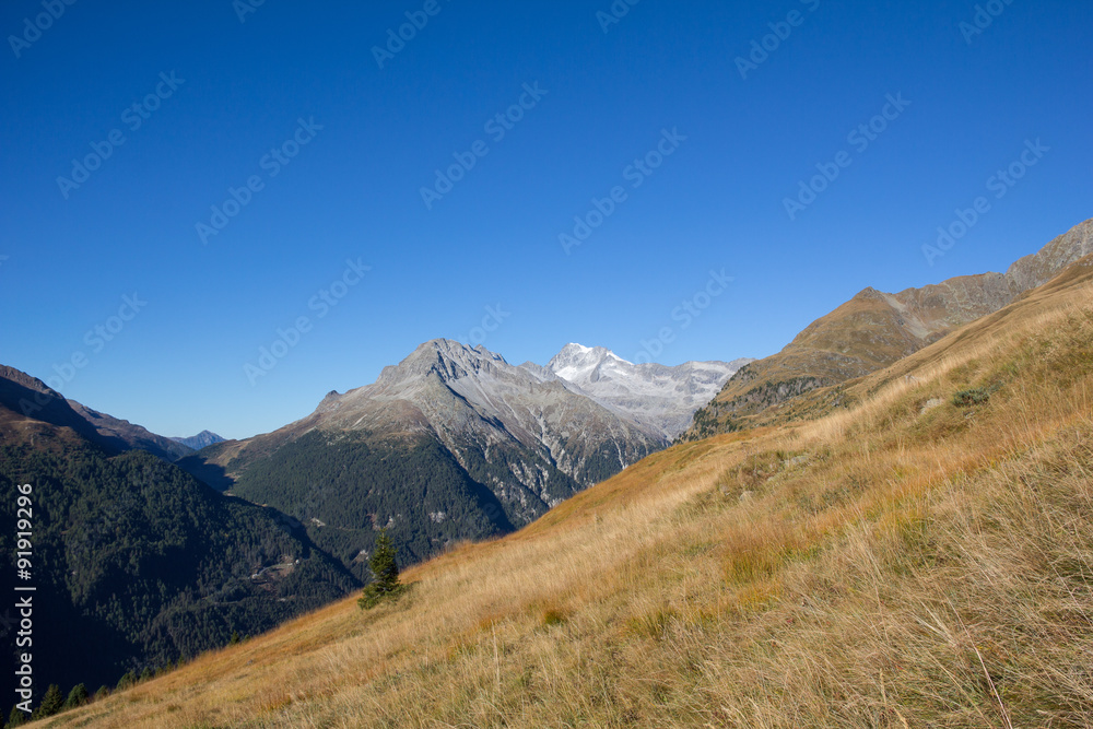 View To Mt Hochgall 3.436m From Mt. Seespitze In St. Jakob In Defereggental In East Tyrol Austria