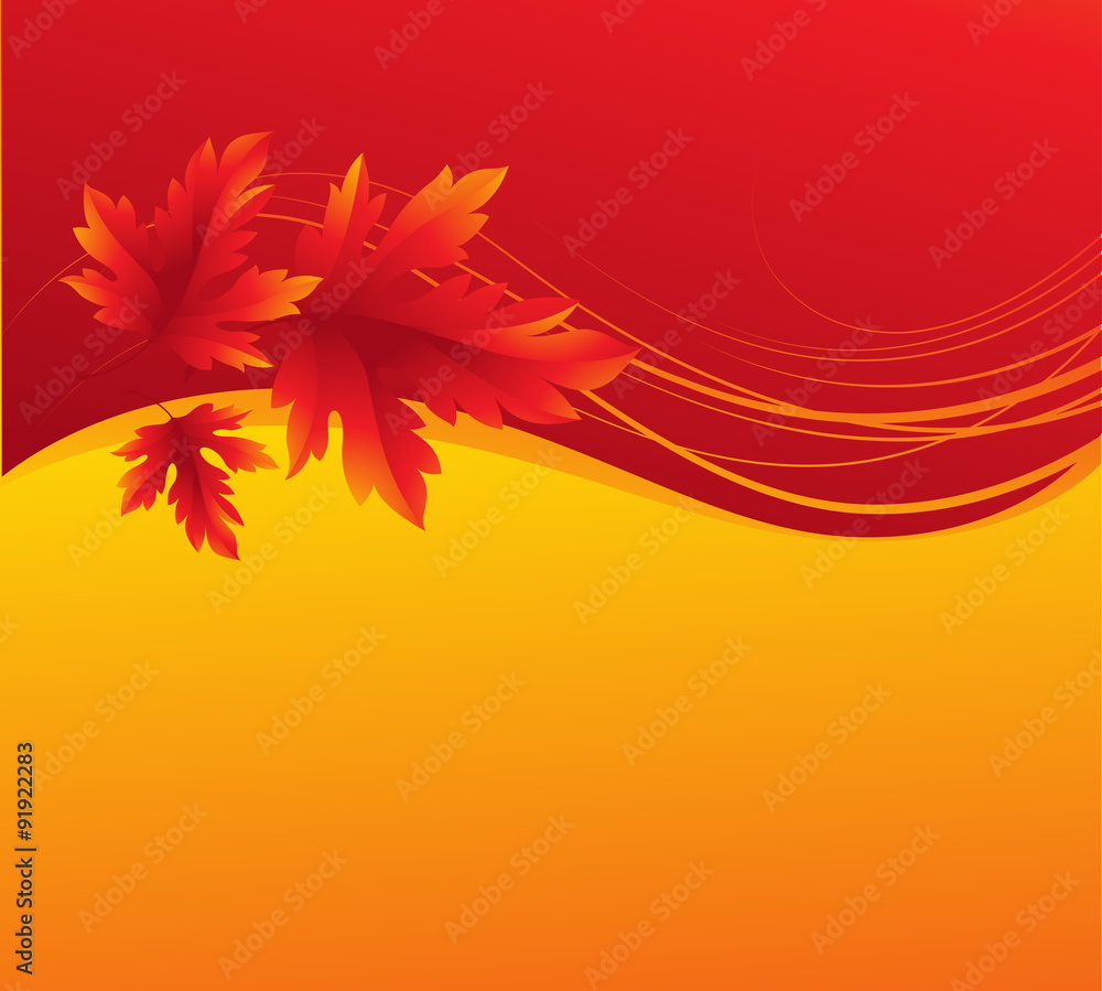 Autumn maple leaves background. Vector illustration Autumn maple leaves background. Vector illustration