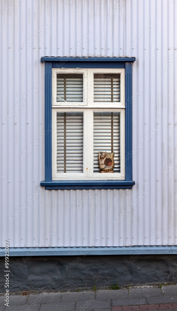 Fototapeta premium Vintage windows in Reykjavik Iceland